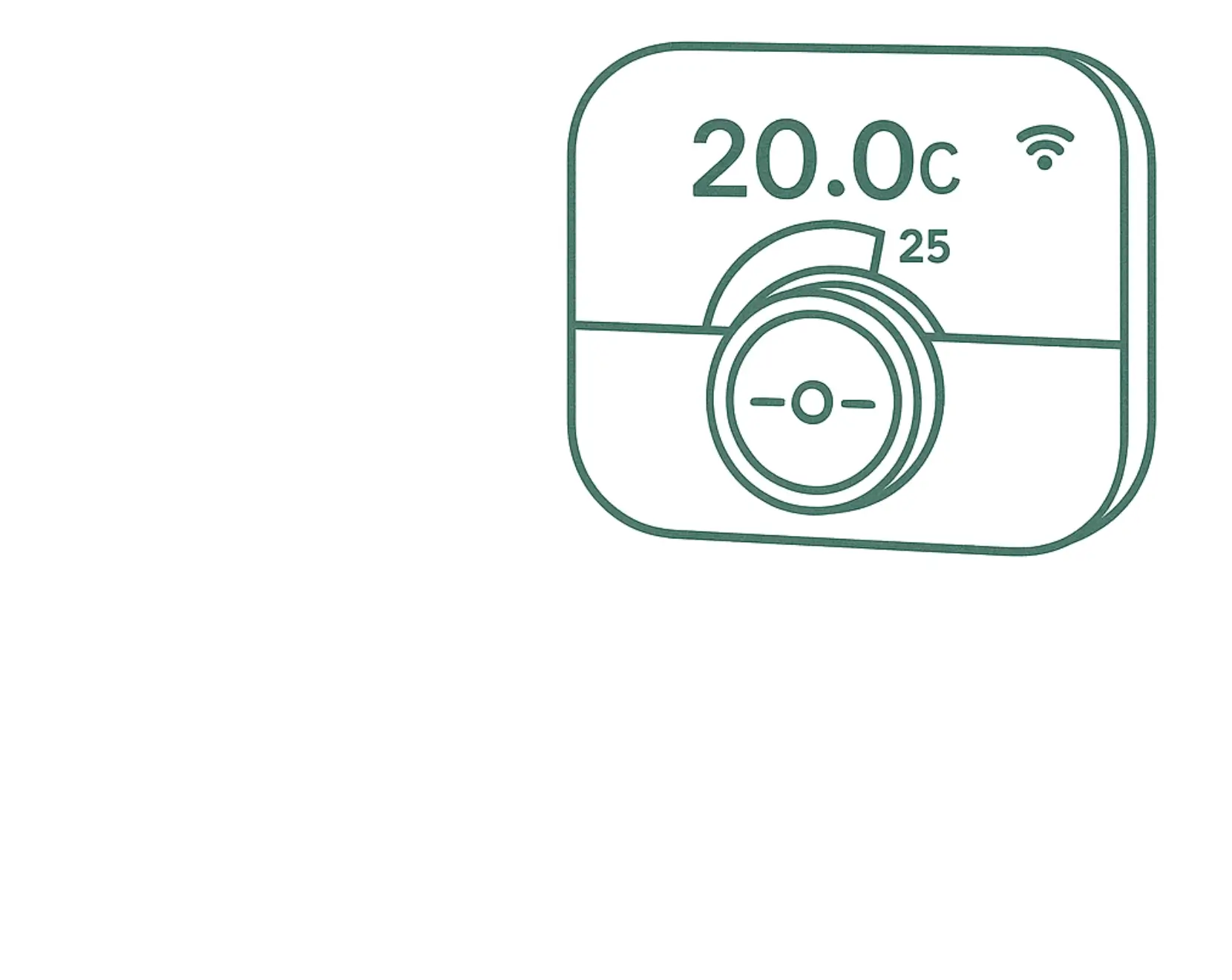 Piktogram regulator pokojowy